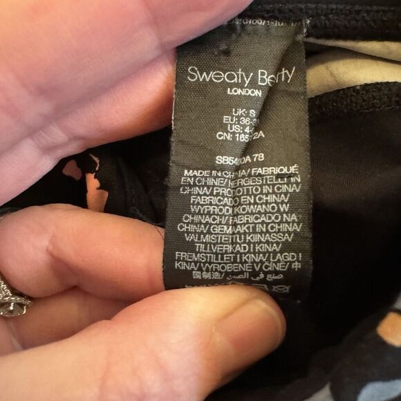 Sweaty Betty Power Abstract 7/8 length Leggings Black Geometric women Small EUC - Picture 4 of 8